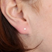 3mm Mini Star earstuds - Gold Filled x2