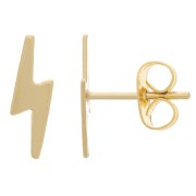 11x3.5mm Lightning studs - Gold Filled x2