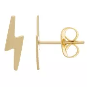 11x3.5mm Lightning studs - Gold Filled x2