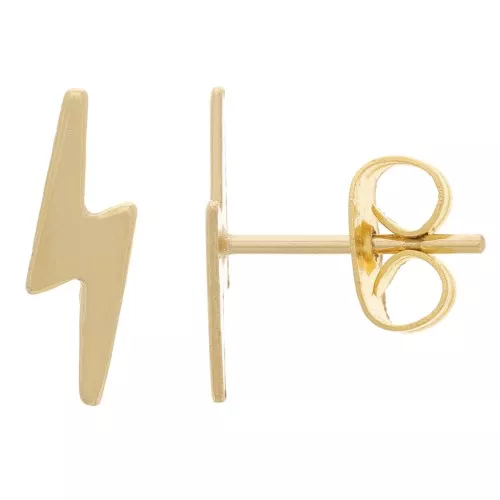 11x3.5mm Lightning studs - Gold Filled x2