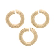 3.5x0.76mm Open Jump rings - Gold filled x10