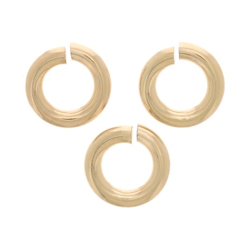 3.5x0.76mm Open Jump rings - Gold filled x10