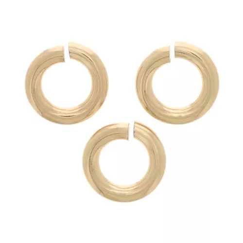 3.5x0.76mm Open Jump rings - Gold filled x10