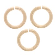 4x0.65mm Open Jump rings - Gold filled x10|raw }}