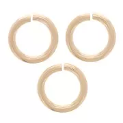 4x0.65mm Open Jump rings - Gold filled x10