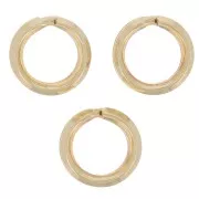 6.2x1mm Double rings - Gold filled x5
