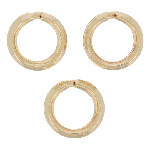 6.2x1mm Double rings - Gold filled x5