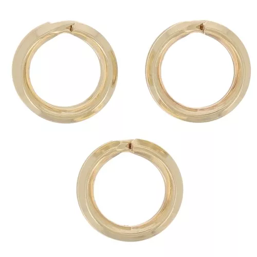 6.2x1mm Double rings - Gold filled x5