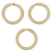 7.2x1mm Double rings - Gold filled x5