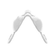 3.5mm 925 Sterling Silver clamshell beads with closed rings x10