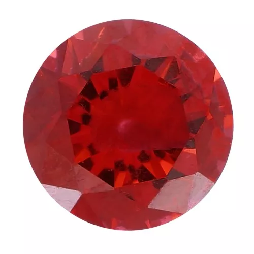 4mm Zirconium Oxide Round Cabochon - Dark Garnet x1