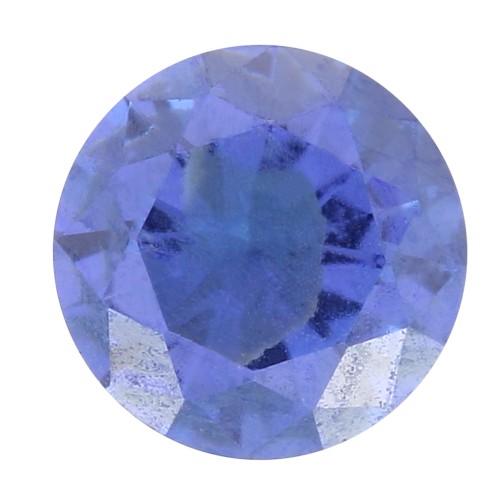 4mm Zirconium Oxide Round Cabochon - Tanzanite x1