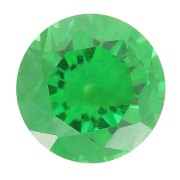 4mm Zirconium Oxide Round Cabochon - Emerald x1|raw }}