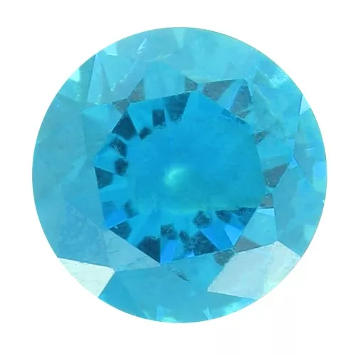 4mm Zirconium Oxide Round Cabochon - Dark Aqua x1