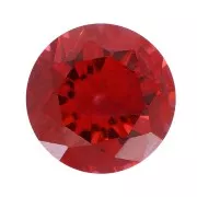 3mm Zirconium Oxide Round Cabochon - Dark Garnet x1