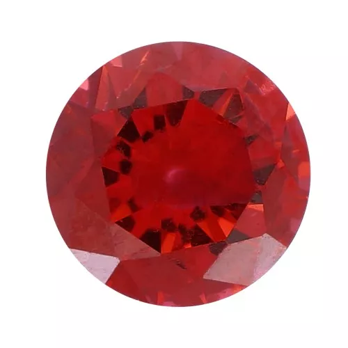 3mm Zirconium Oxide Round Cabochon - Dark Garnet x1
