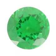 3mm Zirconium Oxide Round Cabochon - Emerald x1
