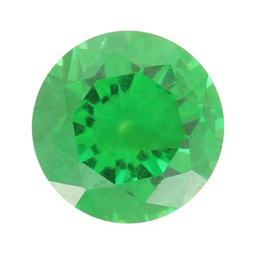 3mm Zirconium Oxide Round Cabochon - Emerald x1