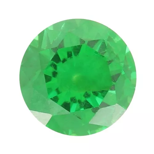 3mm Zirconium Oxide Round Cabochon - Emerald x1