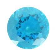 3mm Zirconium Oxide Round Cabochon - Dark Aqua x1