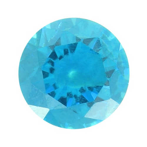 3mm Zirconium Oxide Round Cabochon - Dark Aqua x1