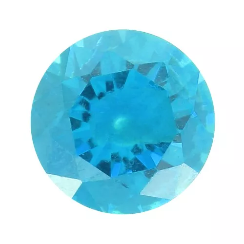 3mm Zirconium Oxide Round Cabochon - Dark Aqua x1