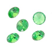 2mm Zirconium Oxide Round Cabochons - Emerald x5|raw }}