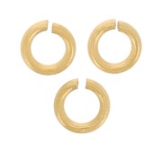 3x0.6mm Stainless steel 316L Jump rings open - Gold Tone x50|raw }}