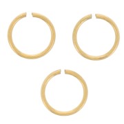 4x0.4mm Stainless steel 316L Jump rings open - Gold Tone x50