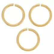 6x0.7mm Stainless steel 316L Jump rings open - Gold Tone x50