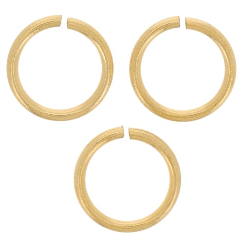 6x0.7mm Stainless steel 316L Jump rings open - Gold Tone x50