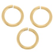 7x1mm Stainless steel 316L Jump rings open - Gold Tone x50|raw }}