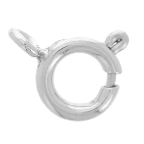 5 mm spring clasps with closed ring - 304L stainless steel x10