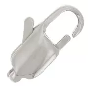 15 mm long snap hooks - 316L stainless steel x10