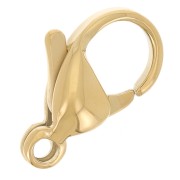 12mm 304L Stainless Steel Lobster Clasps - Gold Tone x10|raw }}