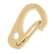 11 mm Safety Lobster Clasps - 316L Stainless Steel, Gold-Plated x10