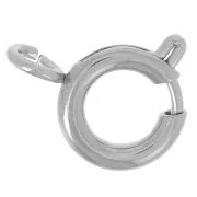 8mm 316L Stainless Steel Spring Clasp with Open Ring x1