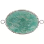 25x18mm Stainless steel 304 Oval spacer for flat back cabochon x1