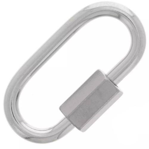 Oval screw clasp 21x11 mm - 304 stainless steel x1