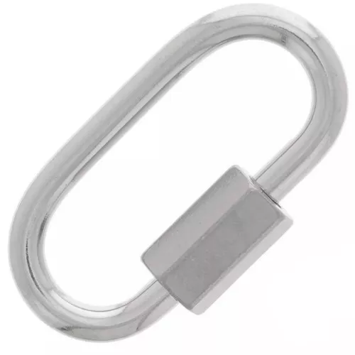 Oval screw clasp 21x11 mm - 304 stainless steel x1