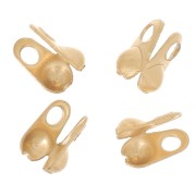 1.5mm Stainless steel 304 Ball Chain Crimp Connector - Gold Tone x4|raw }}