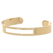 10x170mm Stainless Steel 316L Miyuki Bead Weaving Bracelet - Gold x1