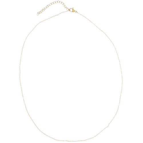 1.2mm Stainless steel 316L cable mesh choker - Gold x48cm