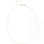 Paloma 0.9 mm Chain Necklace - Gold-Plated 304 Stainless Steel x 48 cm
