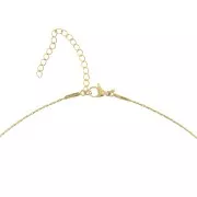 0.9mm Stainless steel 316L Paloma mesh choker - Gold Tone x48cm