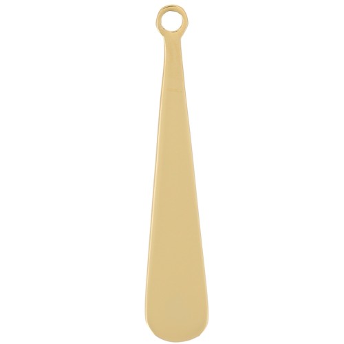 20x4mm Stainless Steel 316L Drop Charm - Gold Tone x1