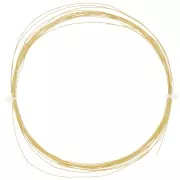 Flexible round wire 0.4 mm - Stainless steel 304L Gold x5m