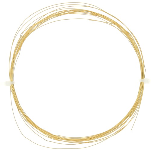 Flexible round wire 0.4 mm - Stainless steel 304L Gold x4m
