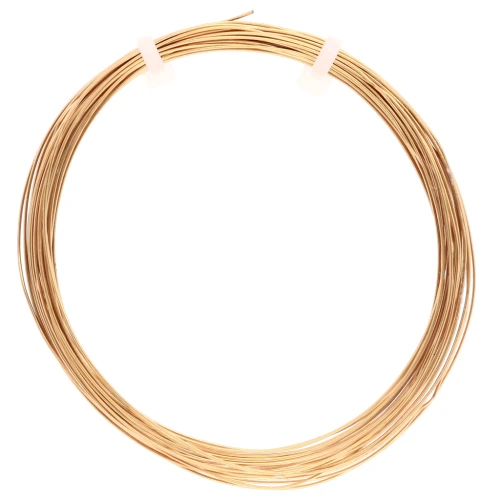 Flexible round wire 0.4 mm - Stainless steel 304L Gold x5m