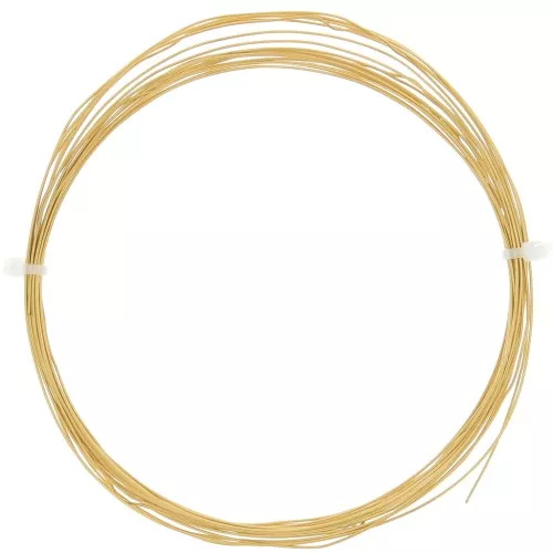 0.6mm 304L Stainless Steel Round Flexible Wire - Gold Tone x5m